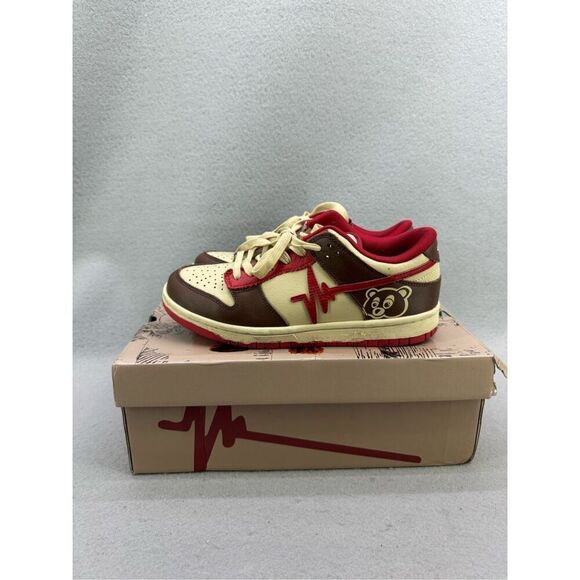 Clean X Grpfly Lifeline Low Top In Red Size 8 - Picture 1 of 13